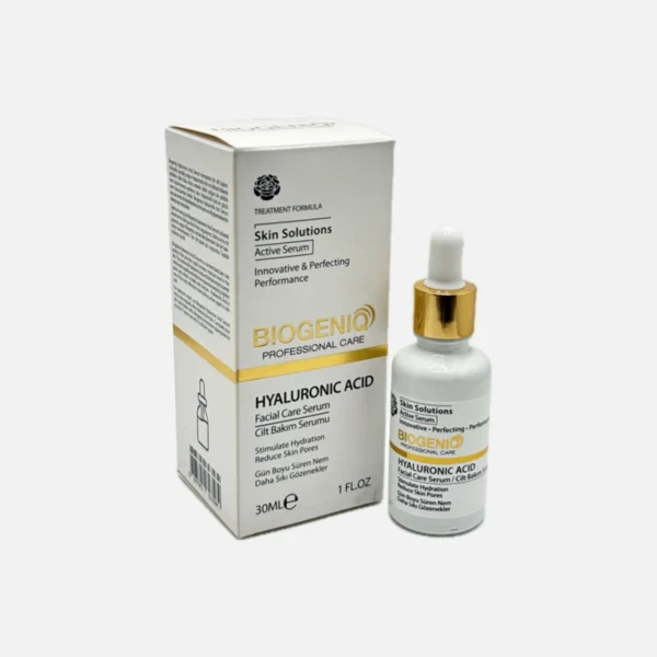 سرم آبرسان پوست بیوژنیک مدل هیالورونیک اسید | آبرسان قوی صورت مناسب انواع پوست 30 میلی‌لیتر - تصویر 2