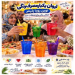 لیوان یکبار مصرف نوین رویا مدل 008 بسته 300 عددی - نمای 3